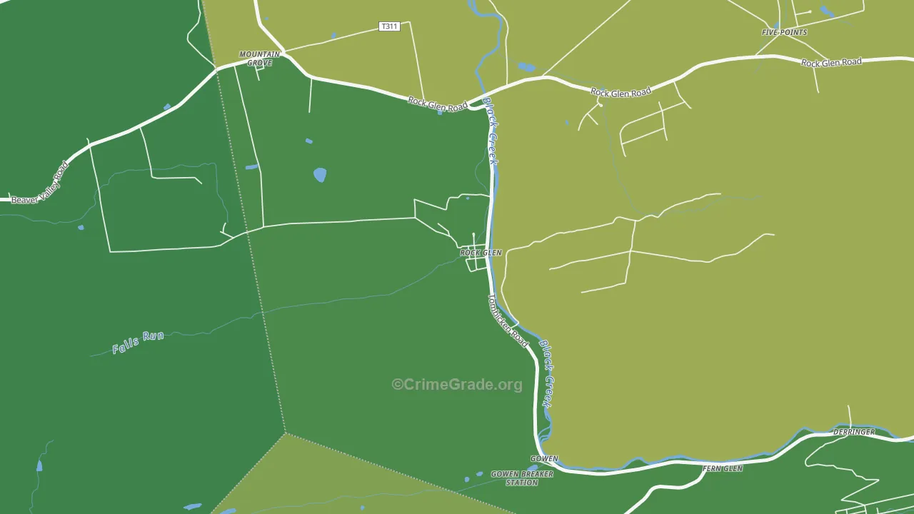 18246, PA Map of Drug-Related Crime Rates