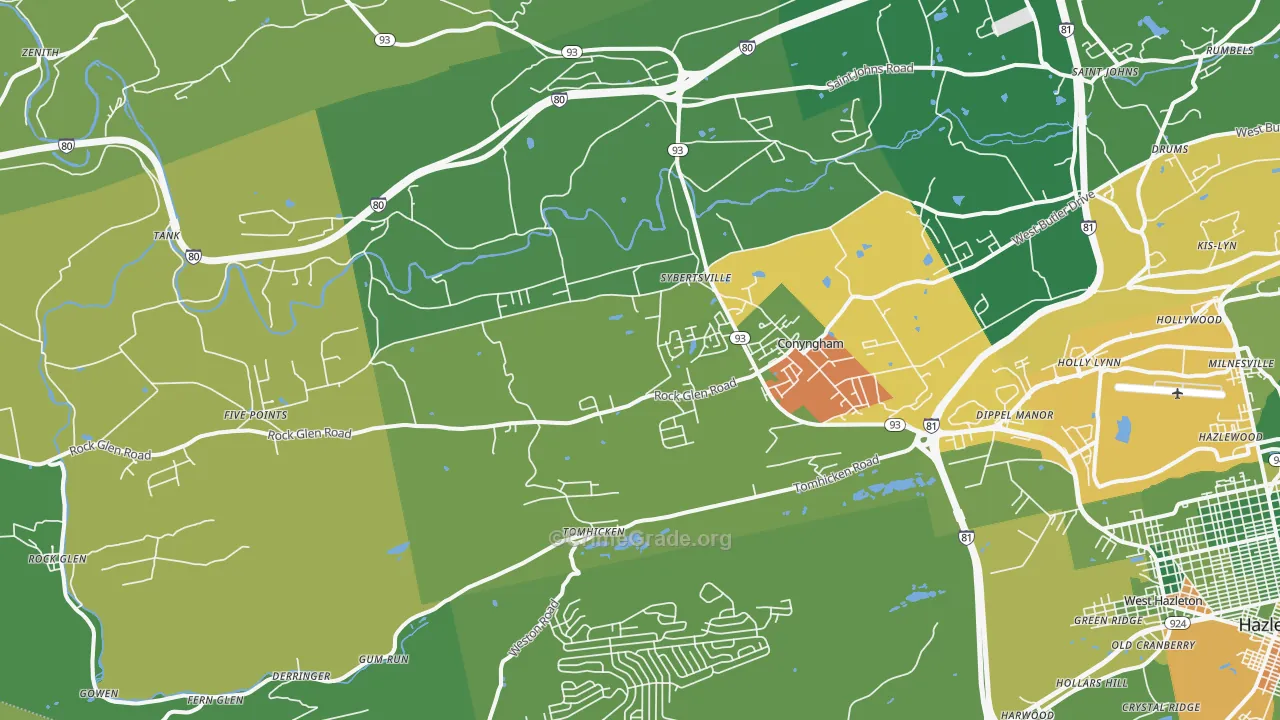 18249, PA Map of Drug-Related Crime Rates