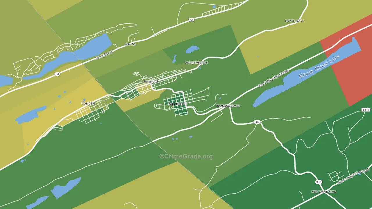18250, PA Map of Drug-Related Crime Rates