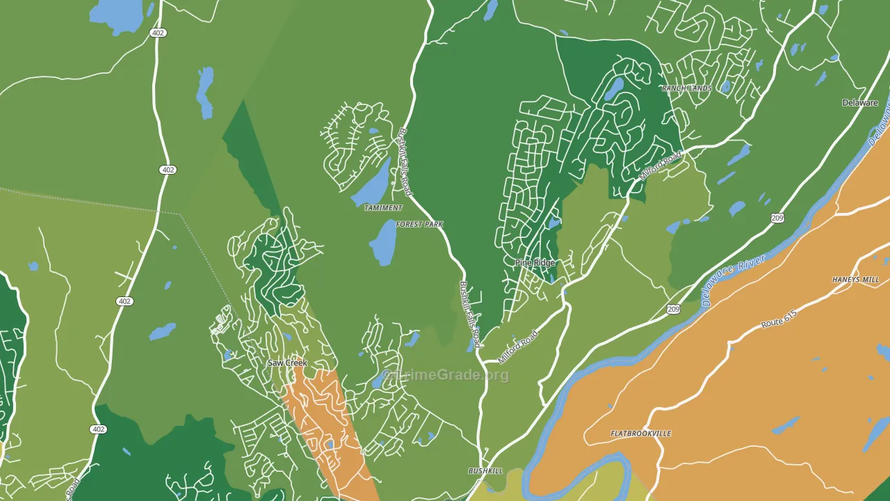 18324, PA Map of Drug-Related Crime Rates