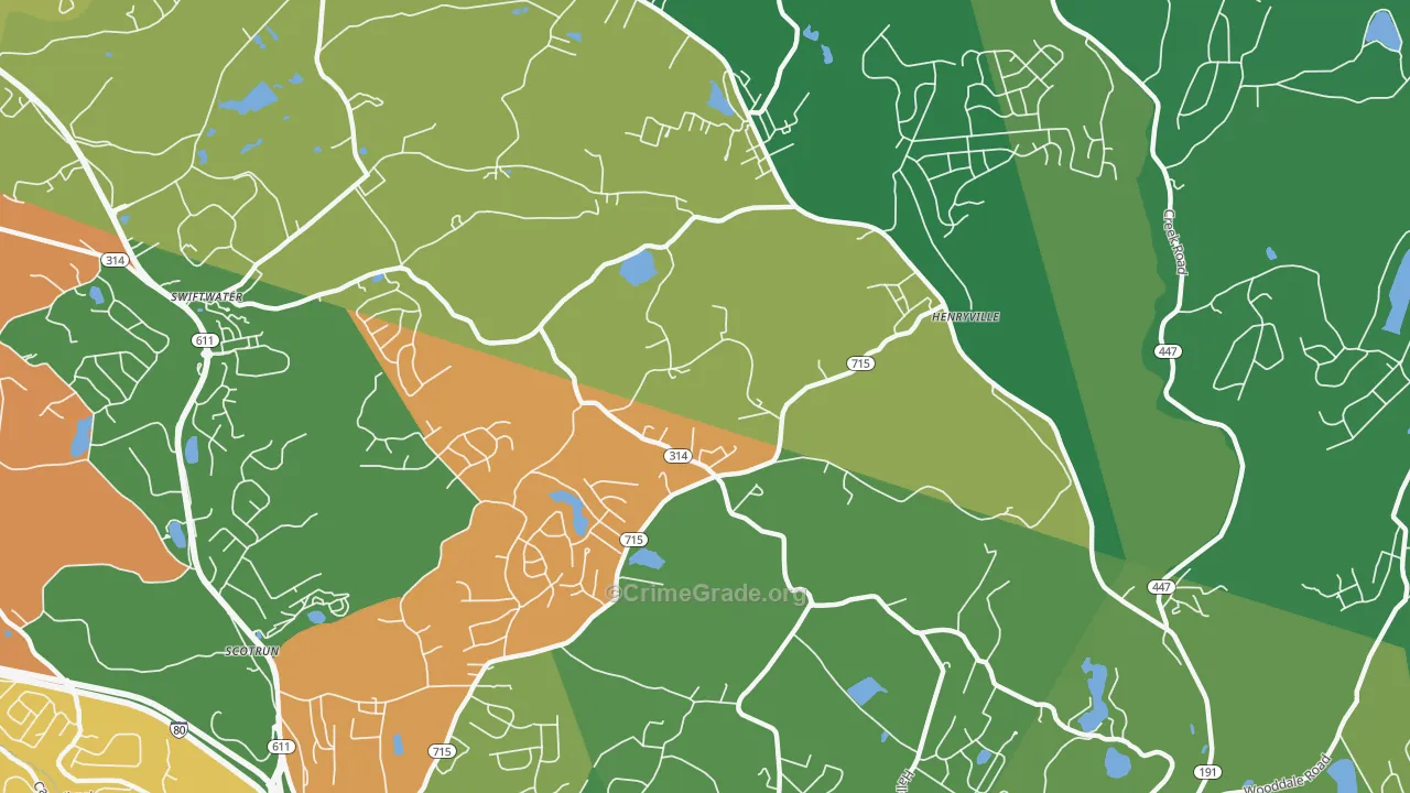 18332, PA Map of Drug-Related Crime Rates