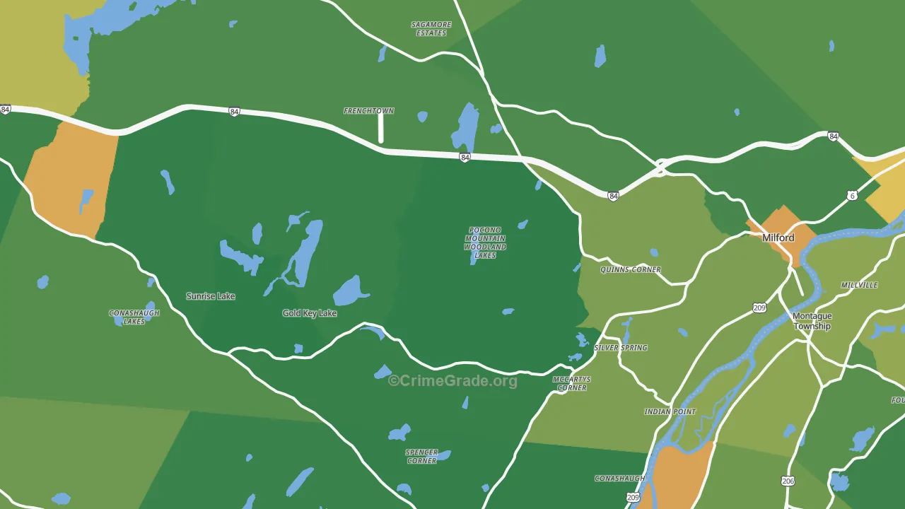 18337, PA Map of Drug-Related Crime Rates