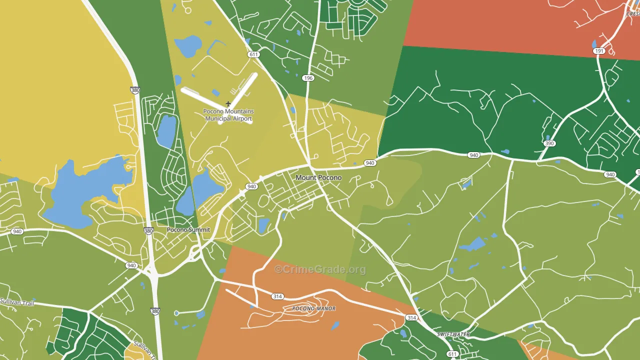 18344, PA Map of Drug-Related Crime Rates