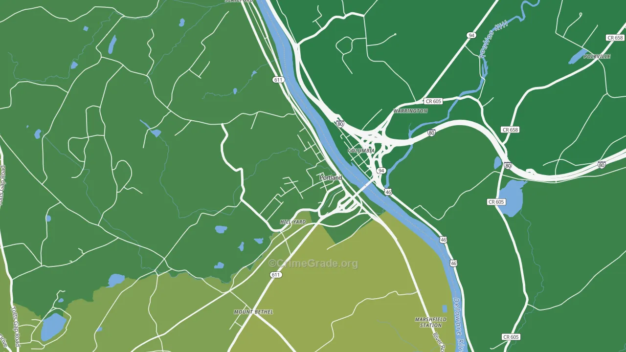 18351, PA Map of Drug-Related Crime Rates