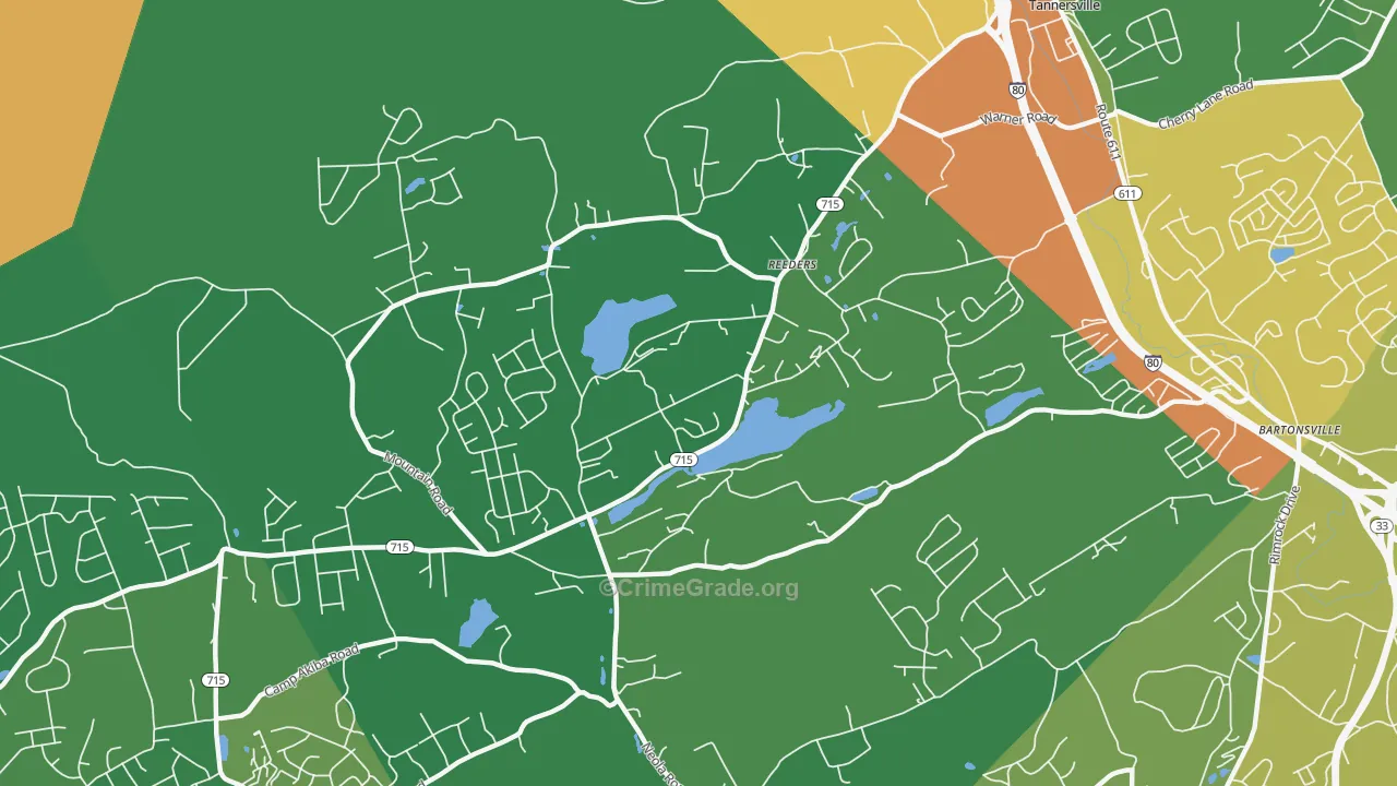 18352, PA Map of Drug-Related Crime Rates