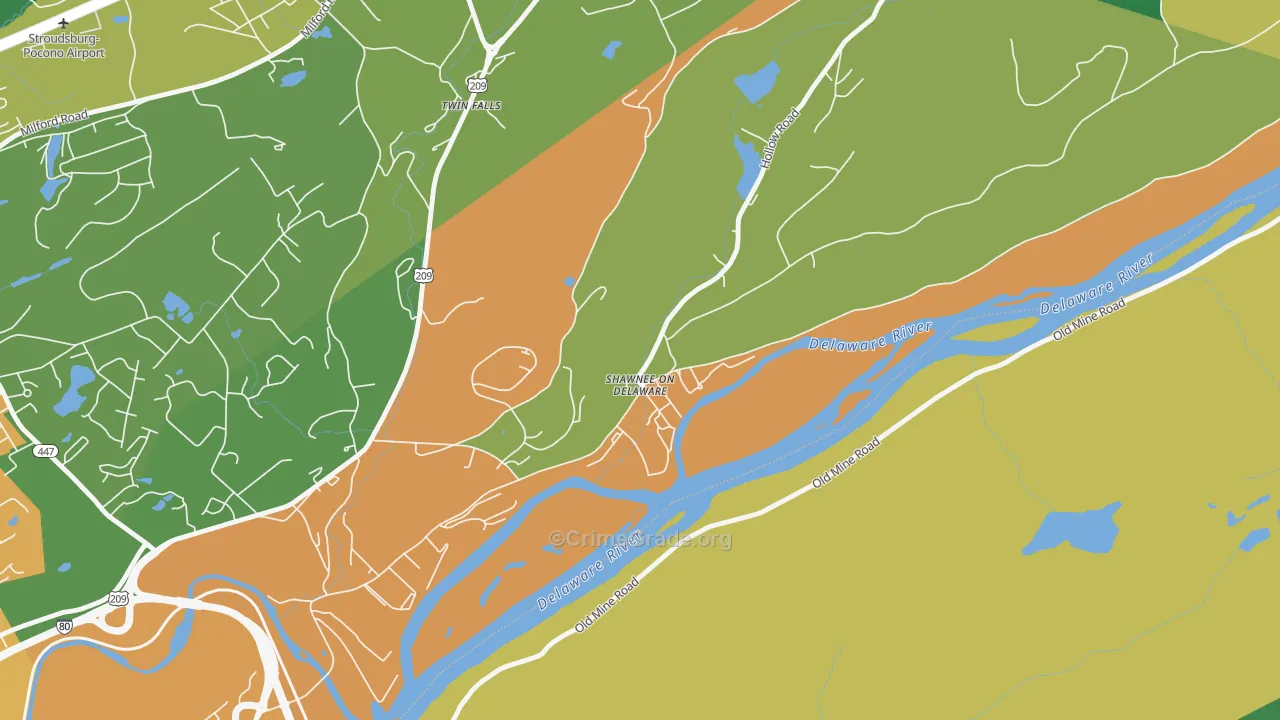18356, PA Map of Drug-Related Crime Rates