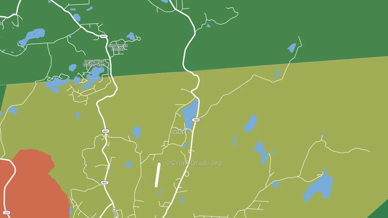 18357, PA Map of Drug-Related Crime Rates