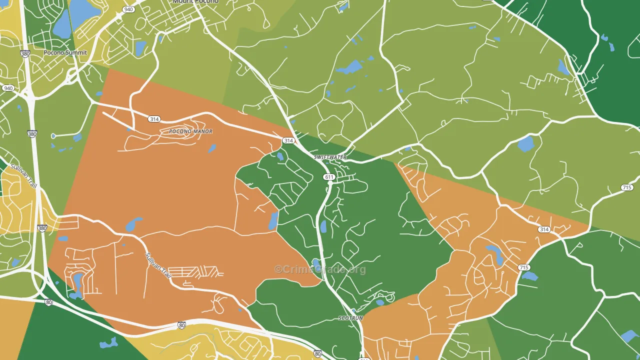 18370, PA Map of Drug-Related Crime Rates
