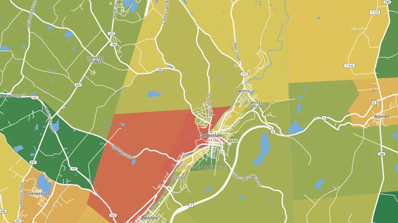 18407, PA Map of Drug-Related Crime Rates