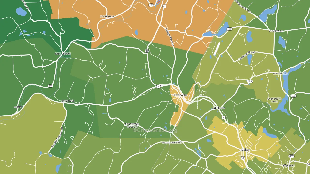 18419, PA Map of Drug-Related Crime Rates