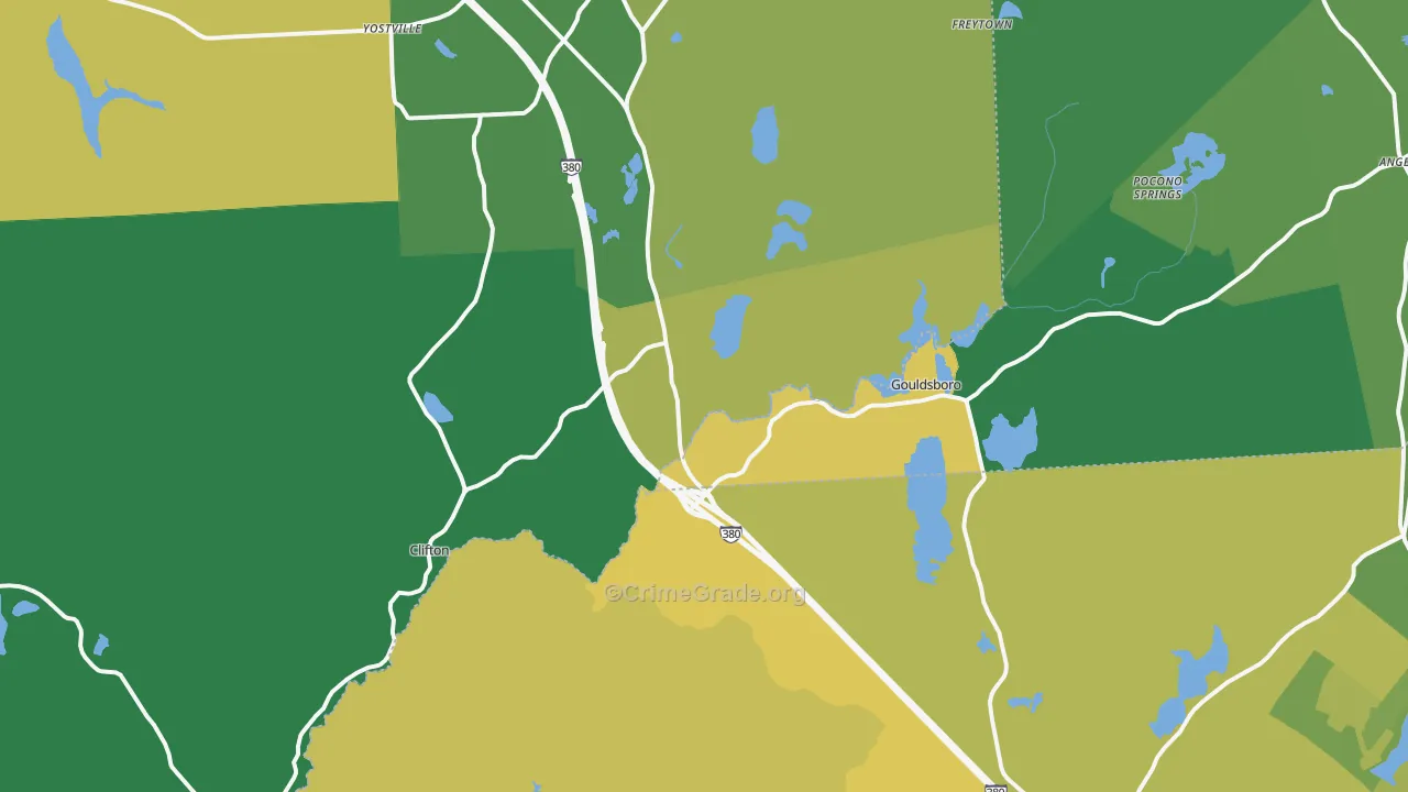 18424, PA Map of Drug-Related Crime Rates