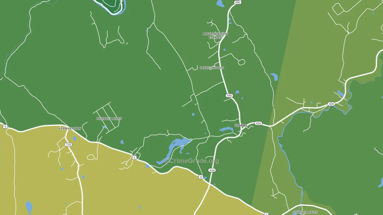 18425, PA Map of Drug-Related Crime Rates