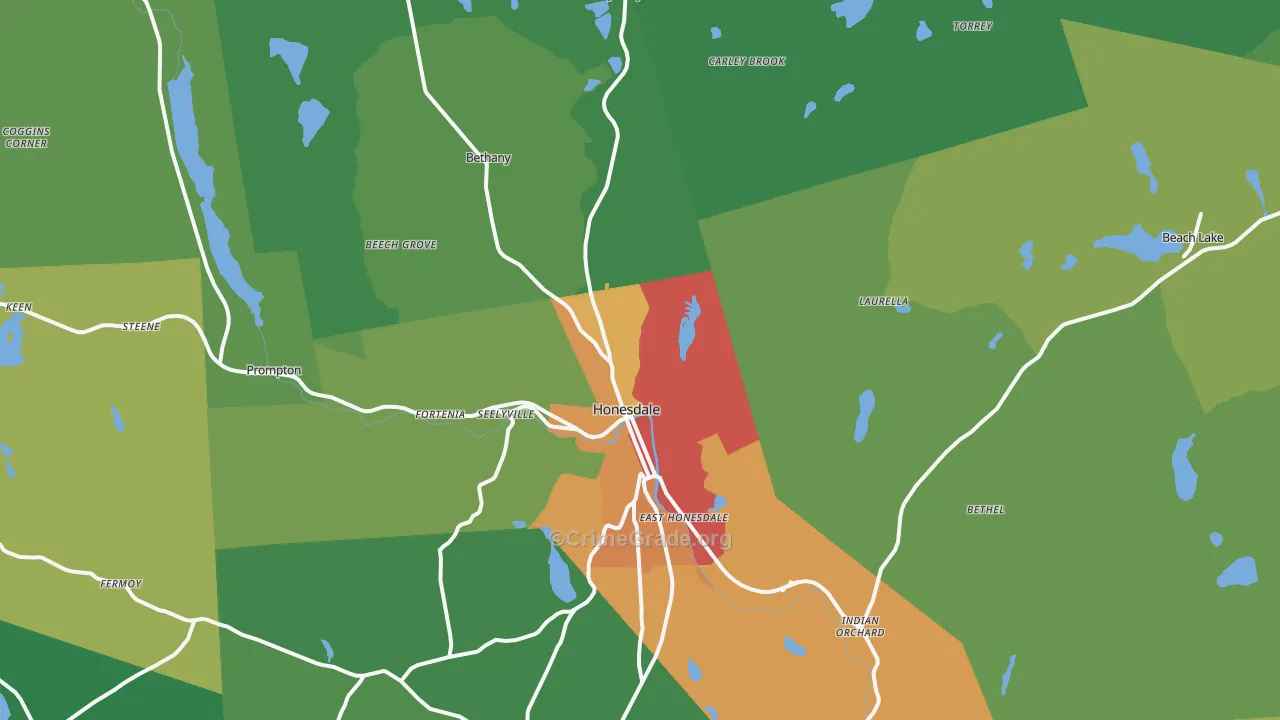 18431, PA Map of Drug-Related Crime Rates