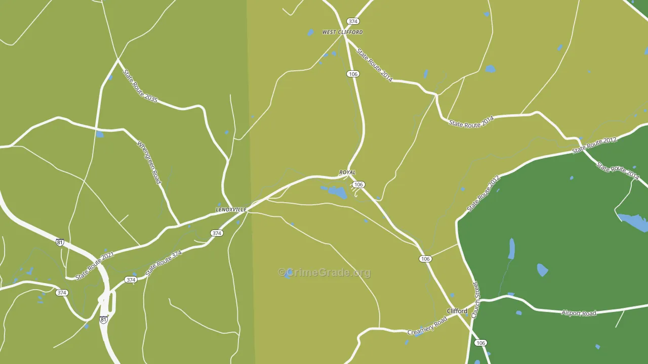 18441, PA Map of Drug-Related Crime Rates