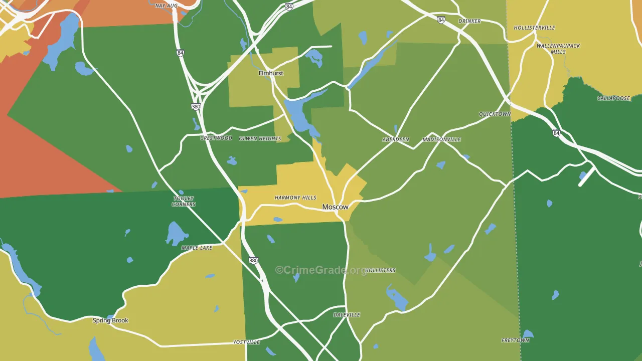 18444, PA Map of Drug-Related Crime Rates