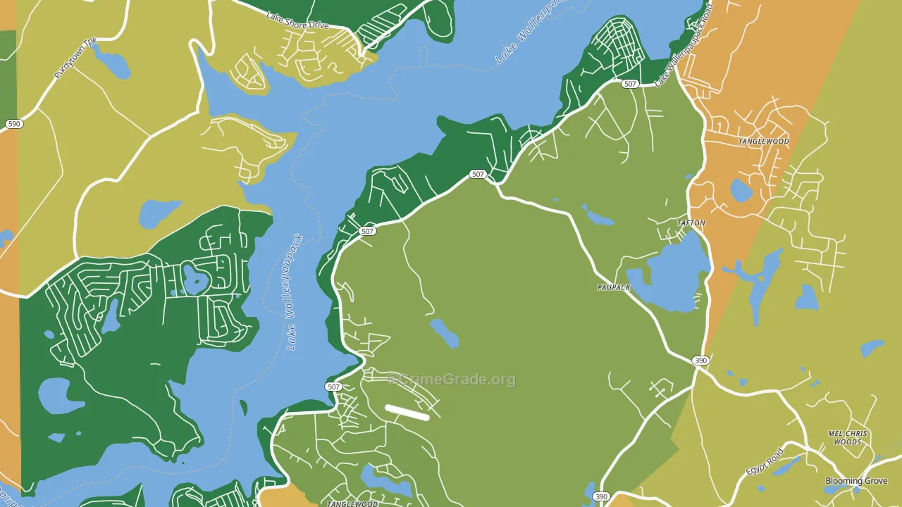 18451, PA Map of Drug-Related Crime Rates