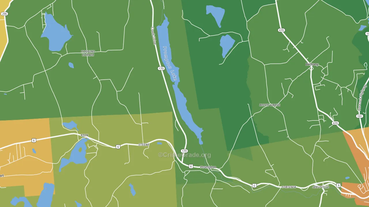18456, PA Map of Drug-Related Crime Rates