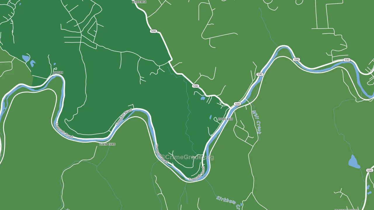 18457, PA Map of Drug-Related Crime Rates