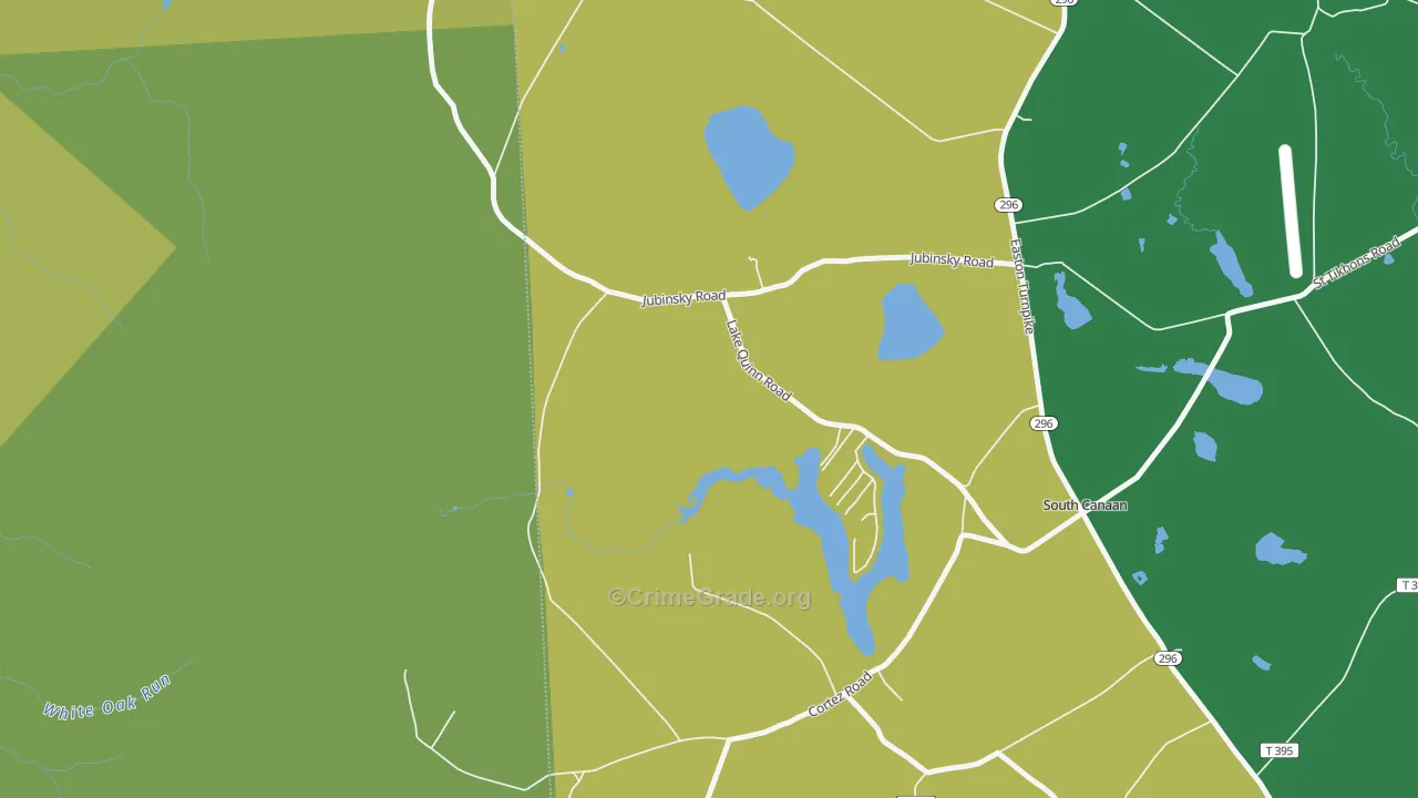18459, PA Map of Drug-Related Crime Rates