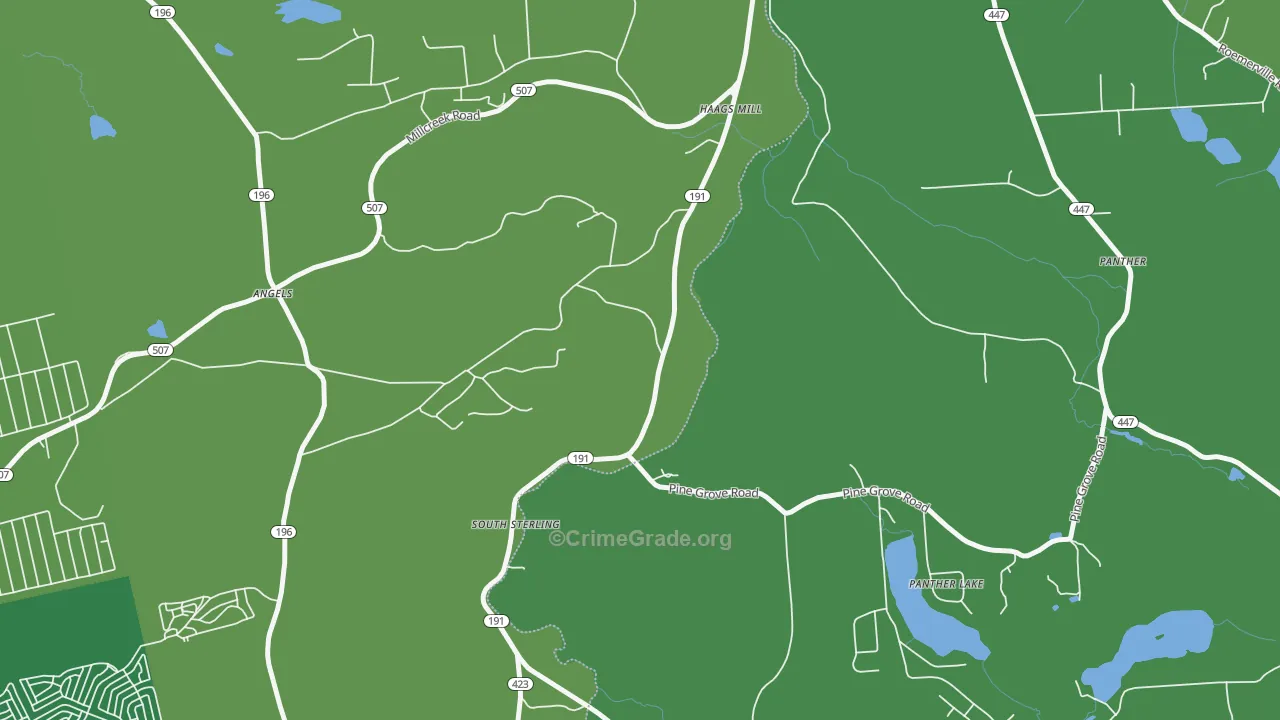 18460, PA Map of Drug-Related Crime Rates
