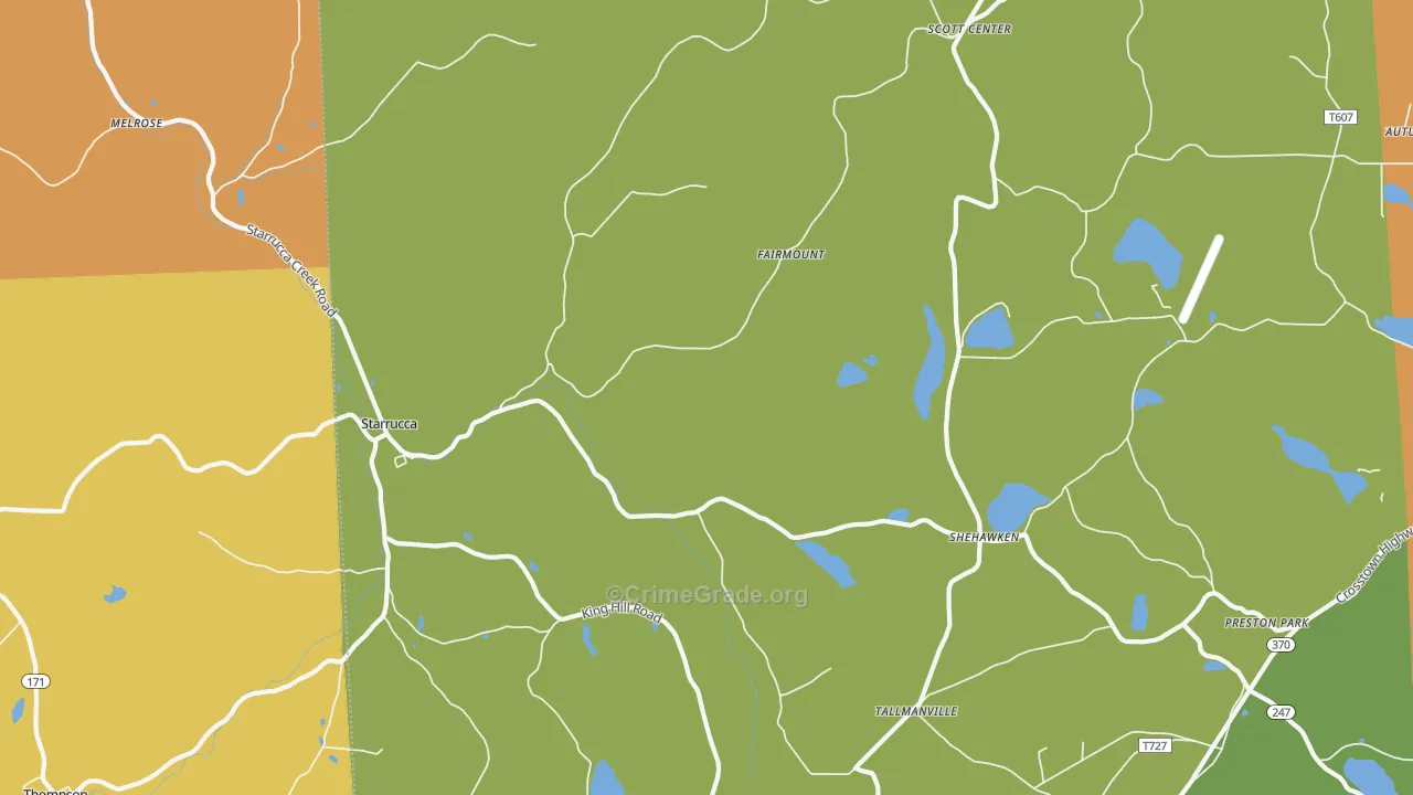 18462, PA Map of Drug-Related Crime Rates