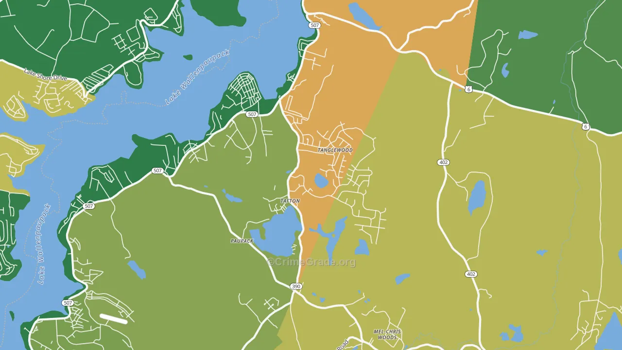 18464, PA Map of Drug-Related Crime Rates