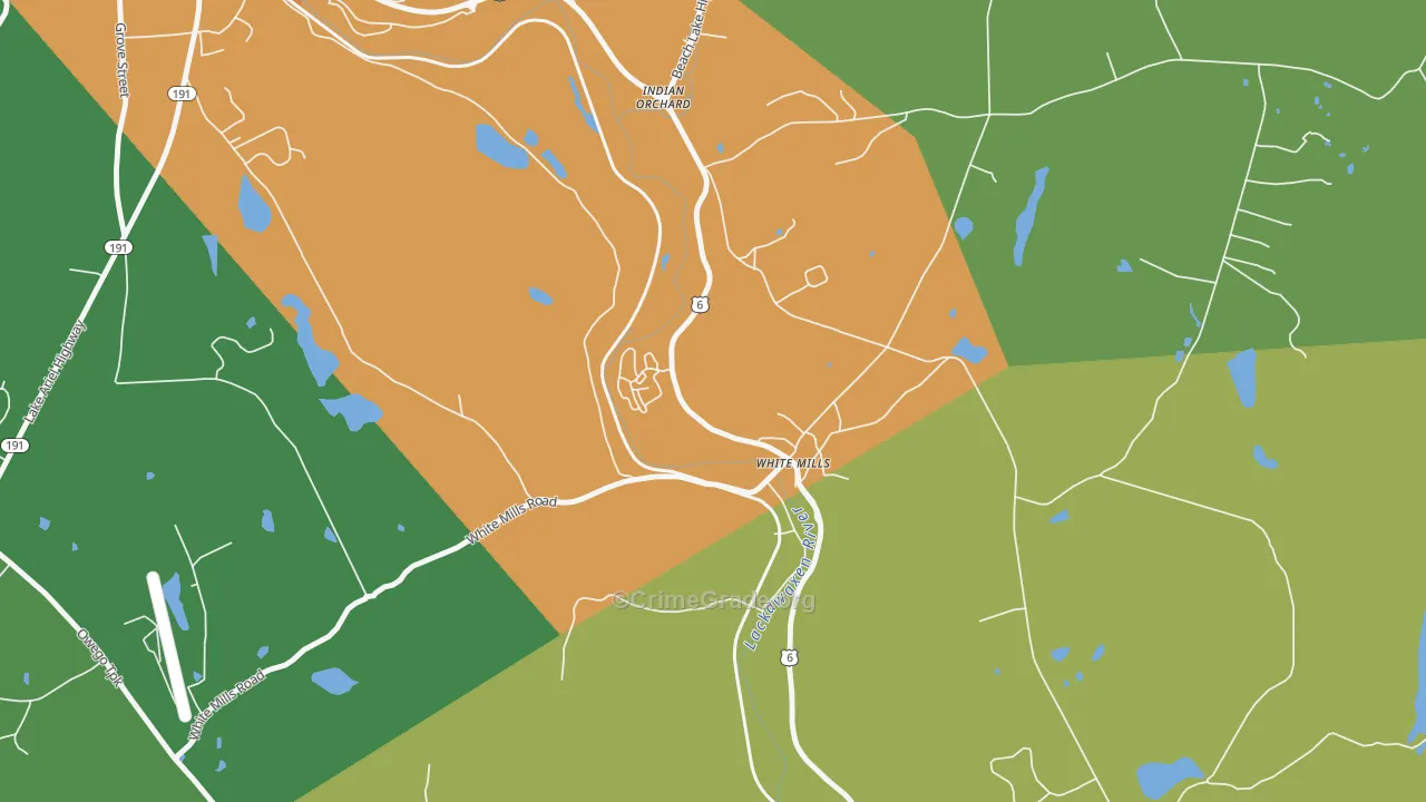 18473, PA Map of Drug-Related Crime Rates