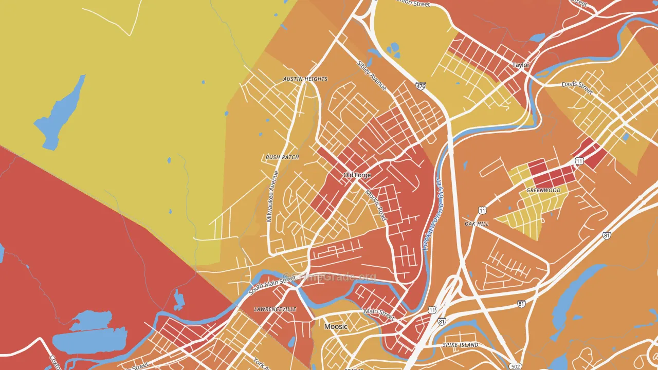18518, PA Map of Drug-Related Crime Rates