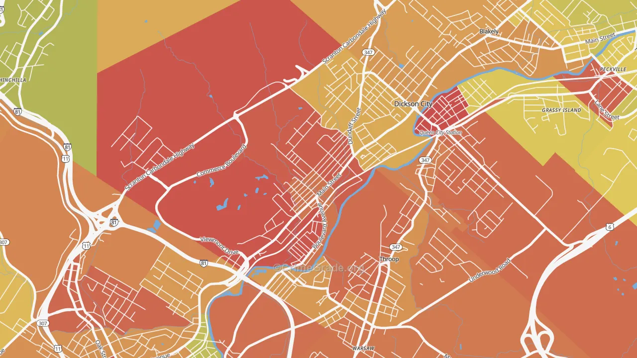 18519, PA Map of Drug-Related Crime Rates