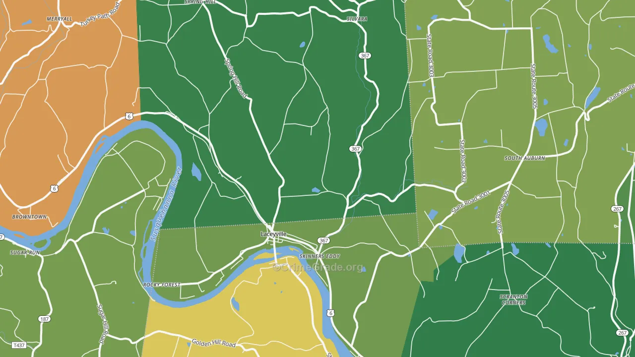 18623, PA Map of Drug-Related Crime Rates