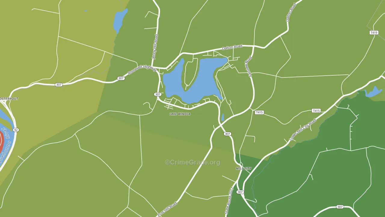 18625, PA Map of Drug-Related Crime Rates