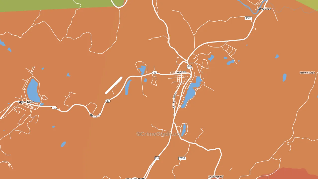 18626, PA Map of Drug-Related Crime Rates