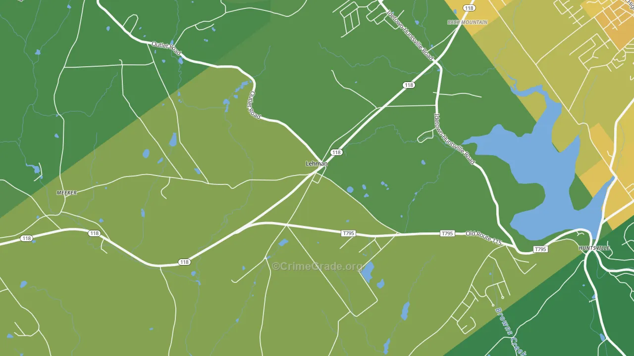 18627, PA Map of Drug-Related Crime Rates
