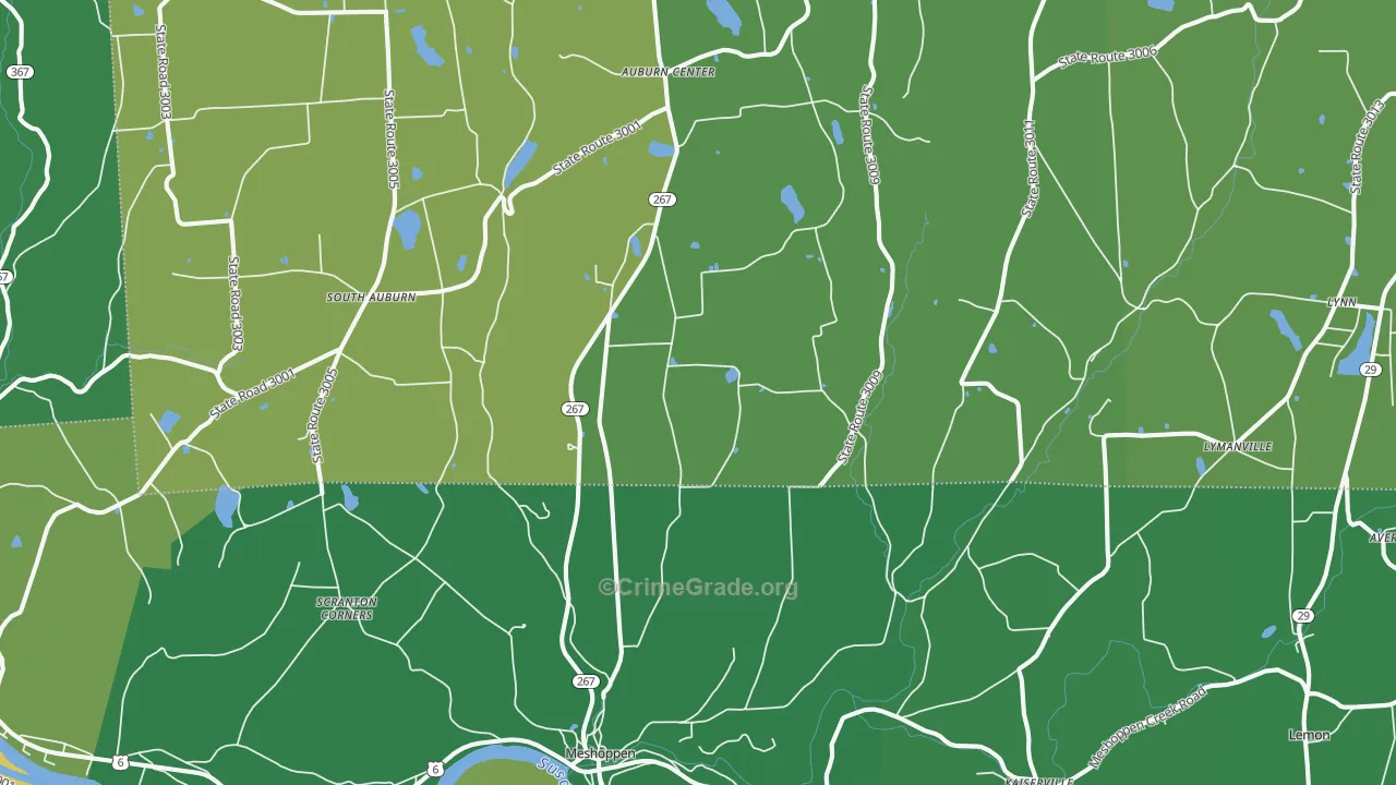 18630, PA Map of Drug-Related Crime Rates