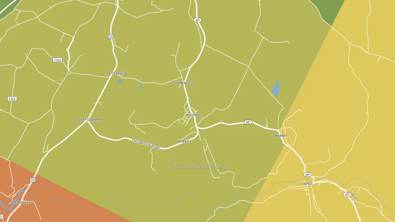 18632, PA Map of Drug-Related Crime Rates