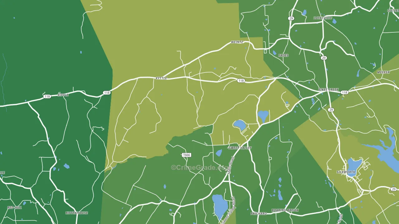 18656, PA Map of Drug-Related Crime Rates