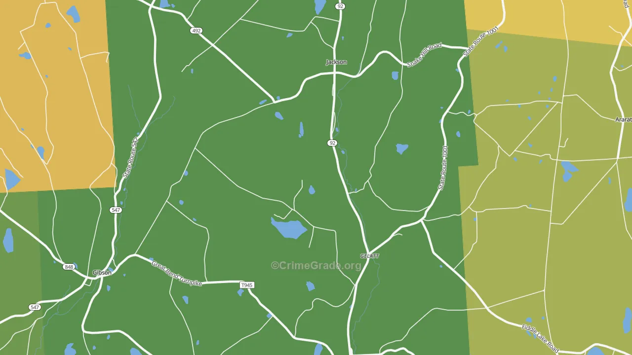 18825, PA Map of Drug-Related Crime Rates