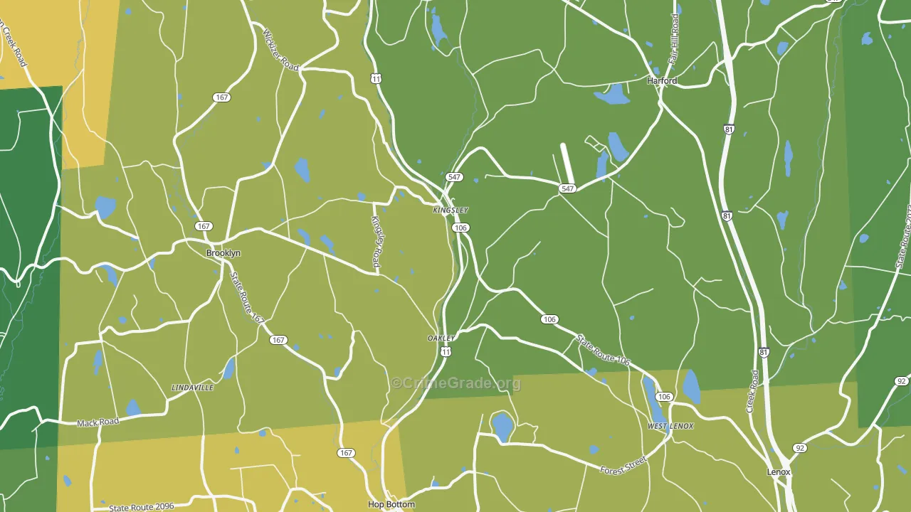 18826, PA Map of Drug-Related Crime Rates