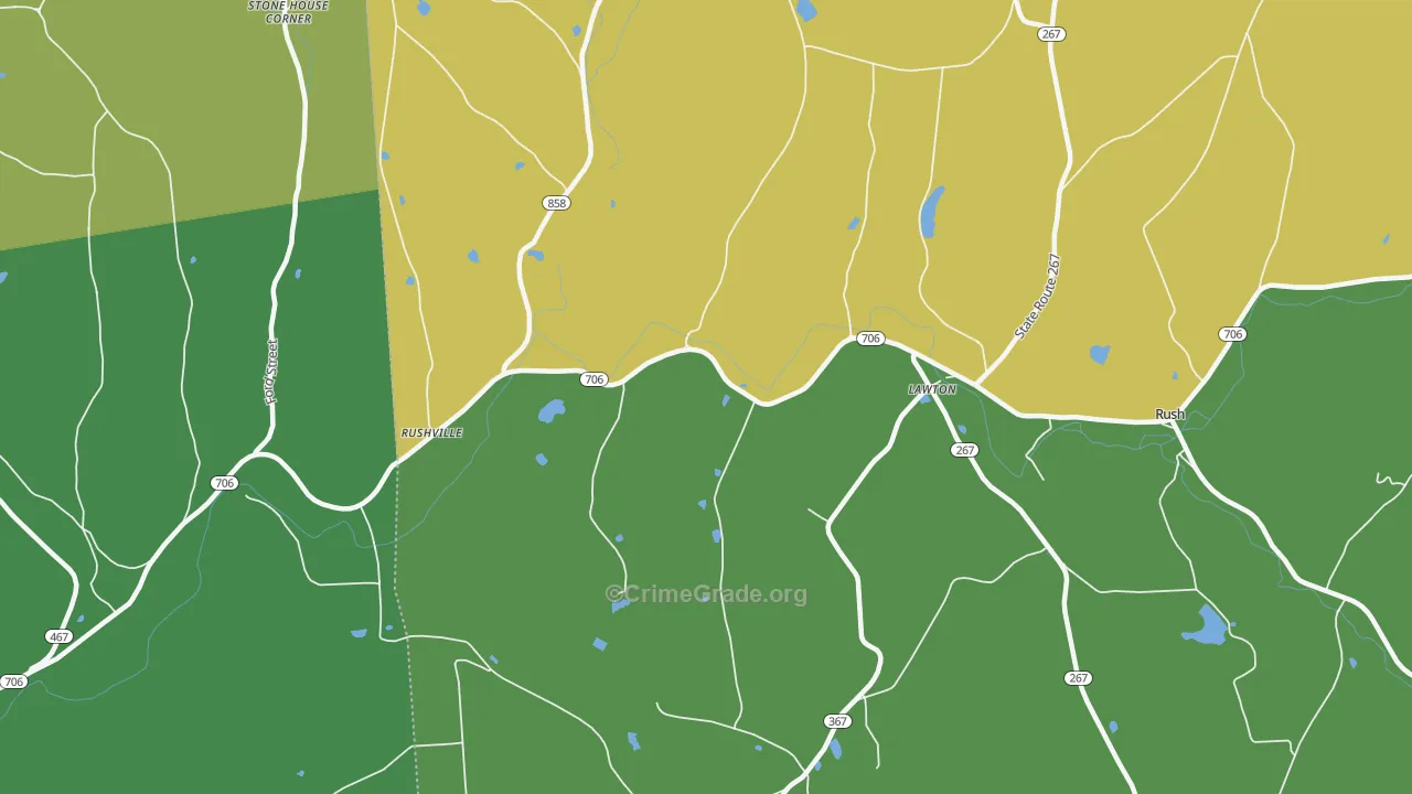 18828, PA Map of Drug-Related Crime Rates