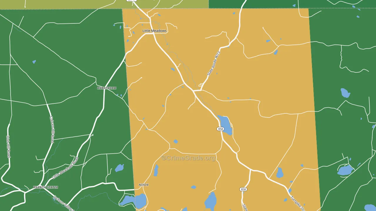 18830, PA Map of Drug-Related Crime Rates