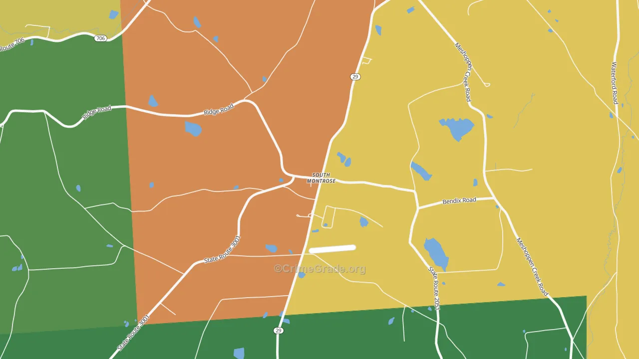 18843, PA Map of Drug-Related Crime Rates
