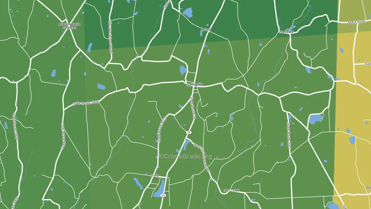 18844, PA Map of Drug-Related Crime Rates