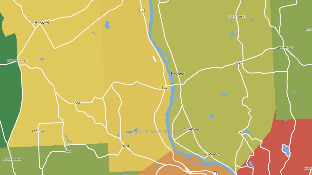 18850, PA Map of Drug-Related Crime Rates