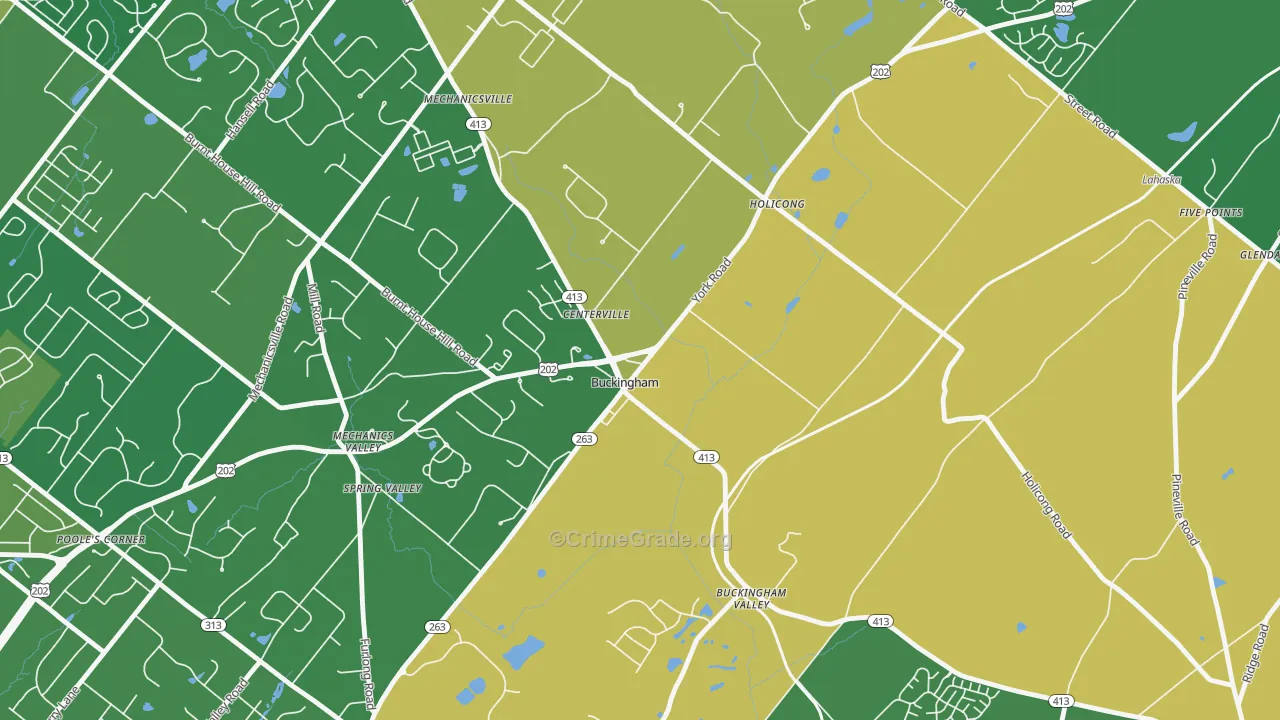 18912, PA Map of Drug-Related Crime Rates