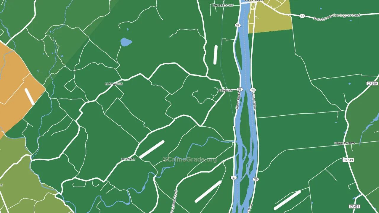 18920, PA Map of Drug-Related Crime Rates