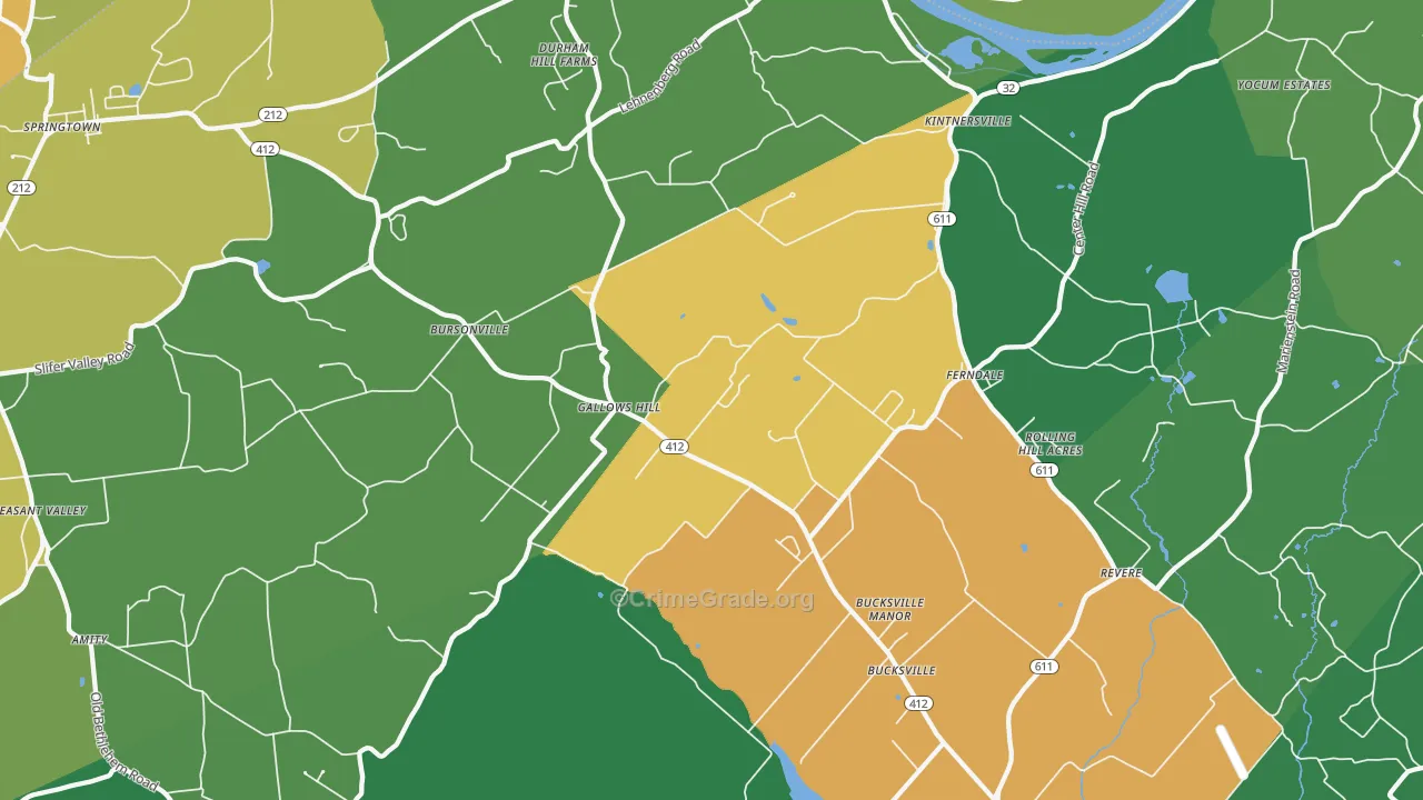 18930, PA Map of Drug-Related Crime Rates