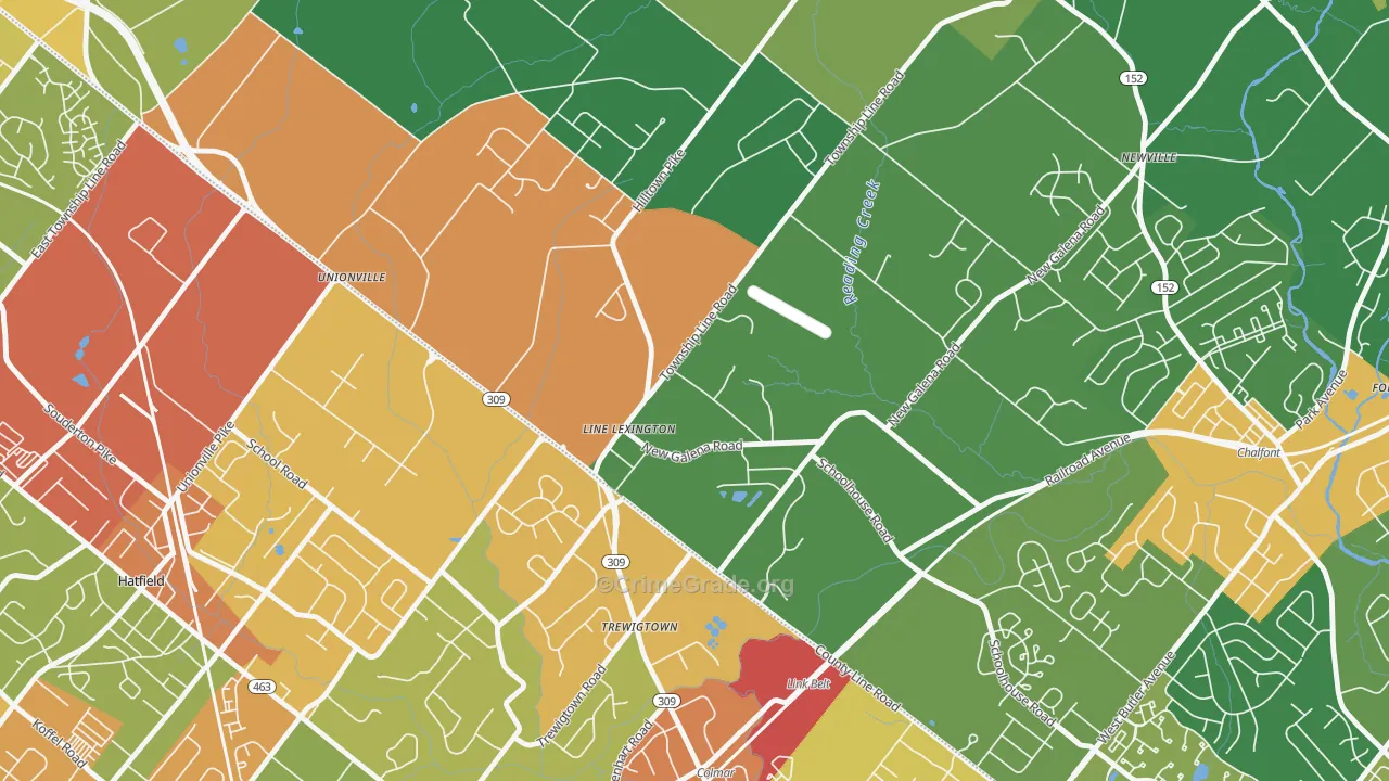 18932, PA Map of Drug-Related Crime Rates