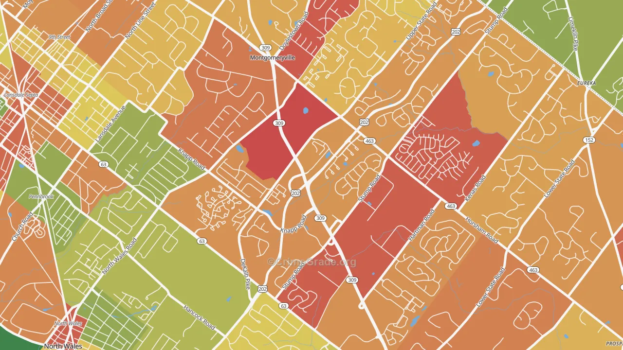 18936, PA Map of Drug-Related Crime Rates