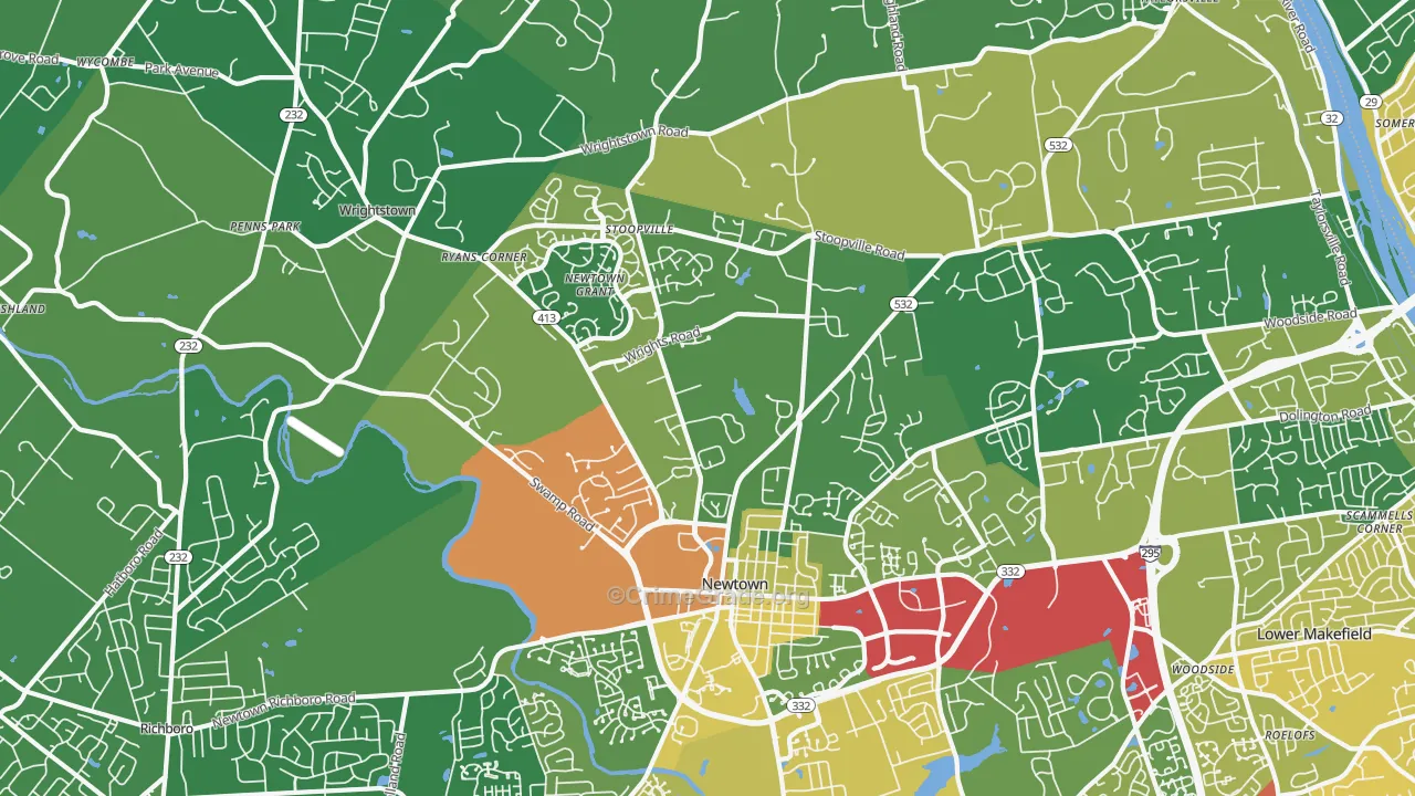 18940, PA Map of Drug-Related Crime Rates
