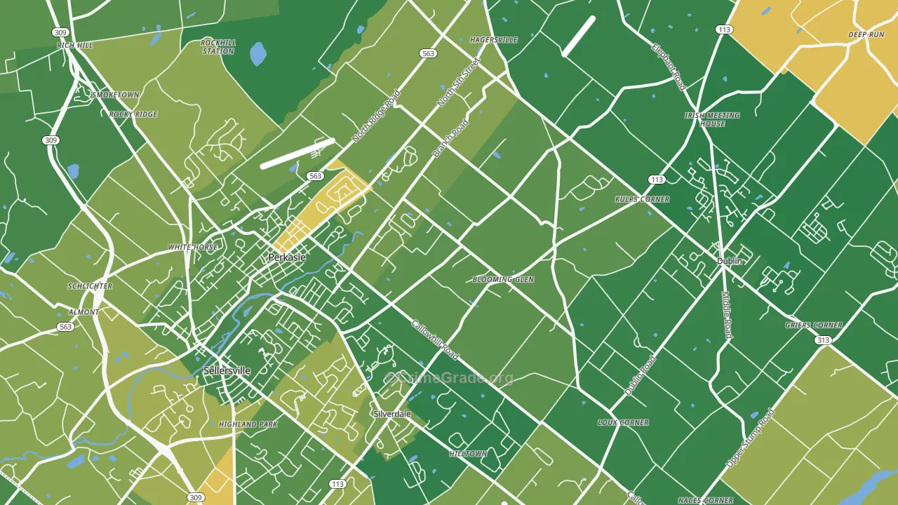 18944, PA Map of Drug-Related Crime Rates